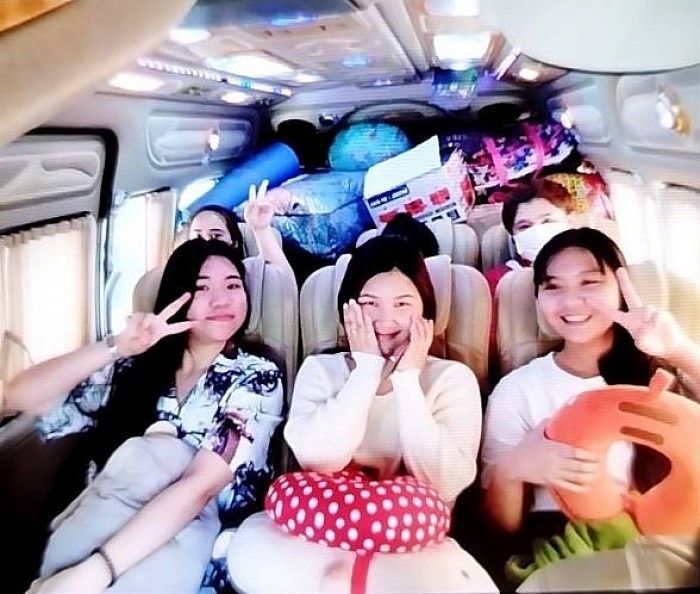 รับส่งน้องๆนักศึกษาฝึกงานกลับบ้าน